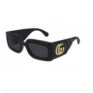 Black and gold Gucci sunglasses